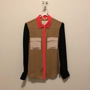 J.Crew Collection Button Down Silk Blouse
